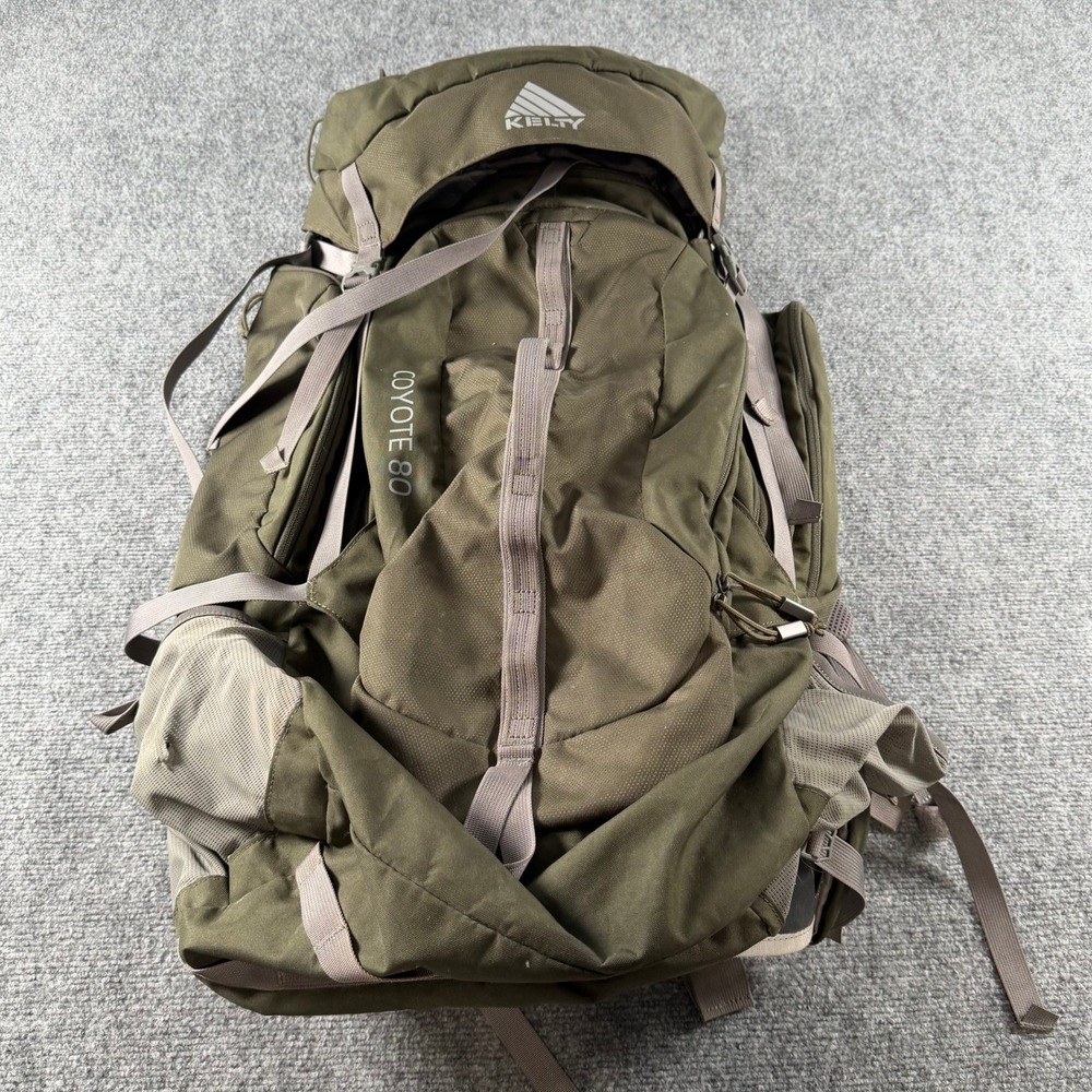 Kelty Coyote 80 Backpack Unisex Large Olive Green Hiking Camping Trekking Gear